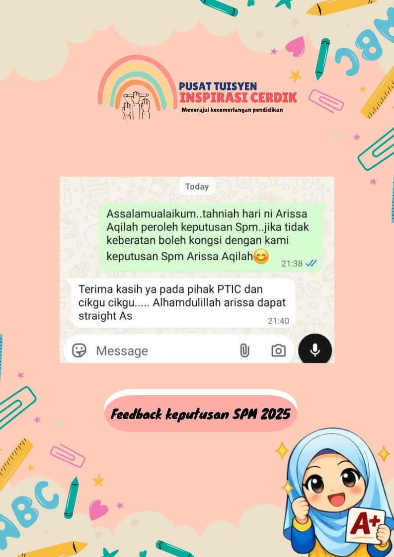 Maklum balas pencapaian semua A dalam SPM 2025