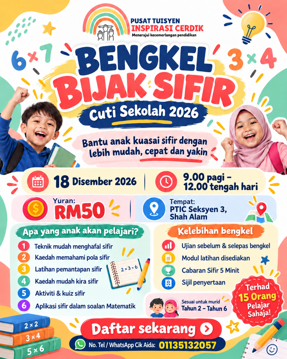 Poster Bengkel Bijak Sifir